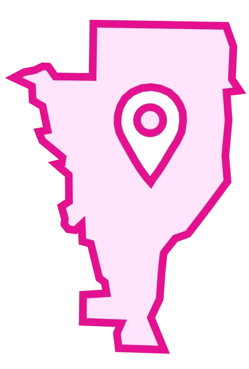 Lake Forest Park pink map