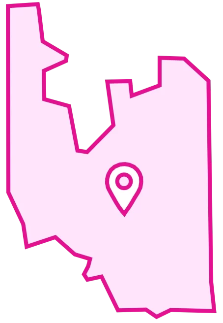 marysville map in pink