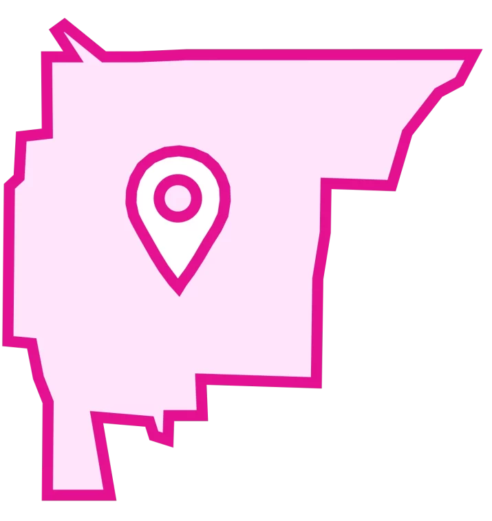 Mill Creek pink map