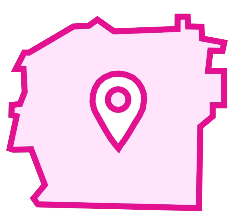 Mountlake Terrace Pink map